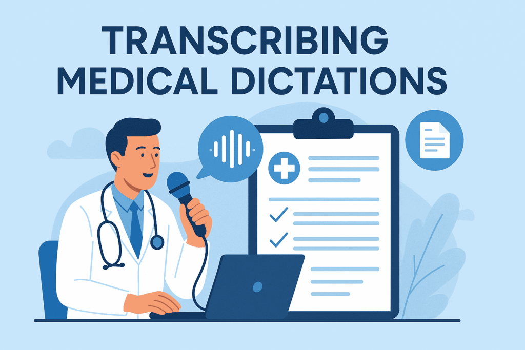 Transcribing Medical Dictations