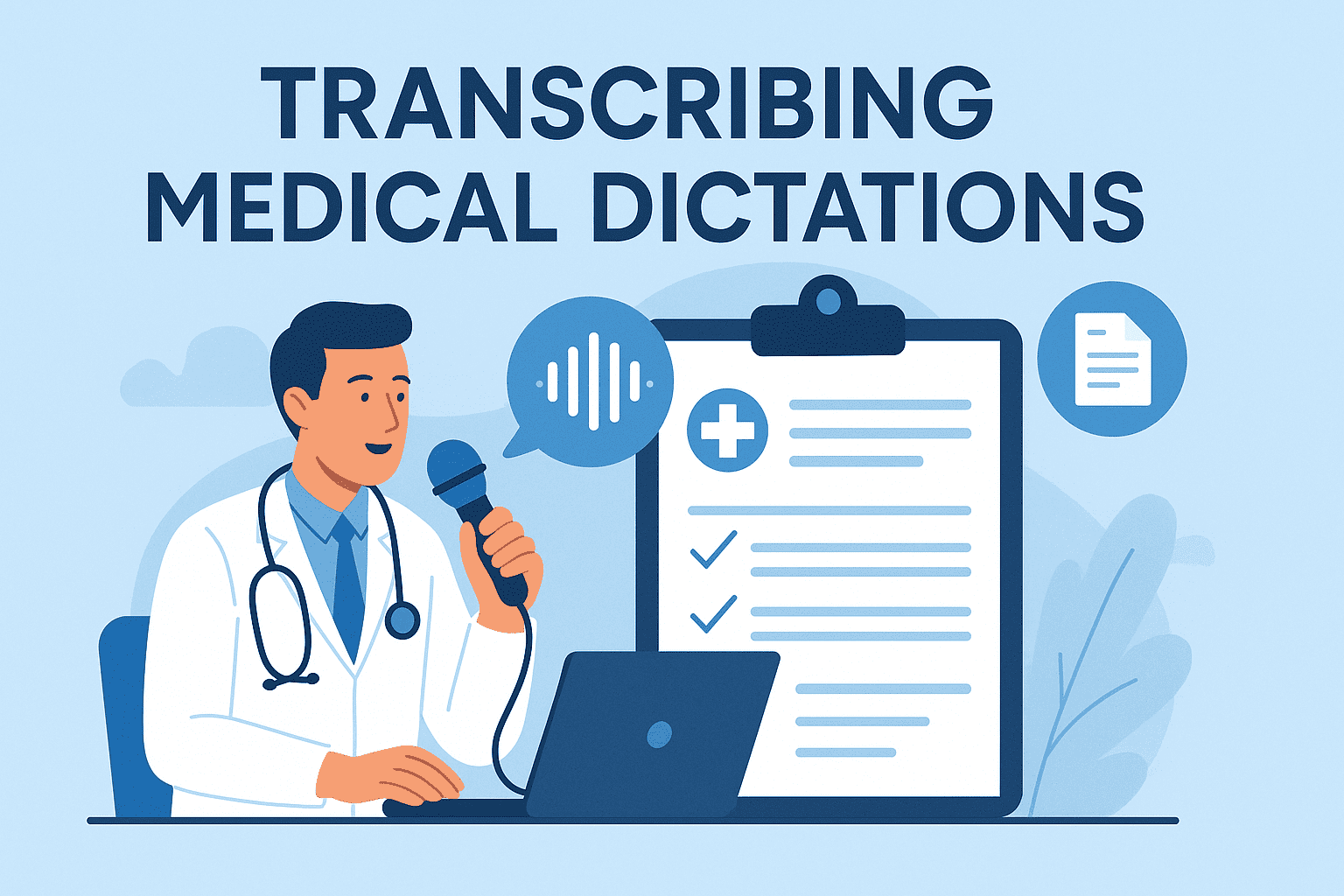 Transcribing Medical Dictations