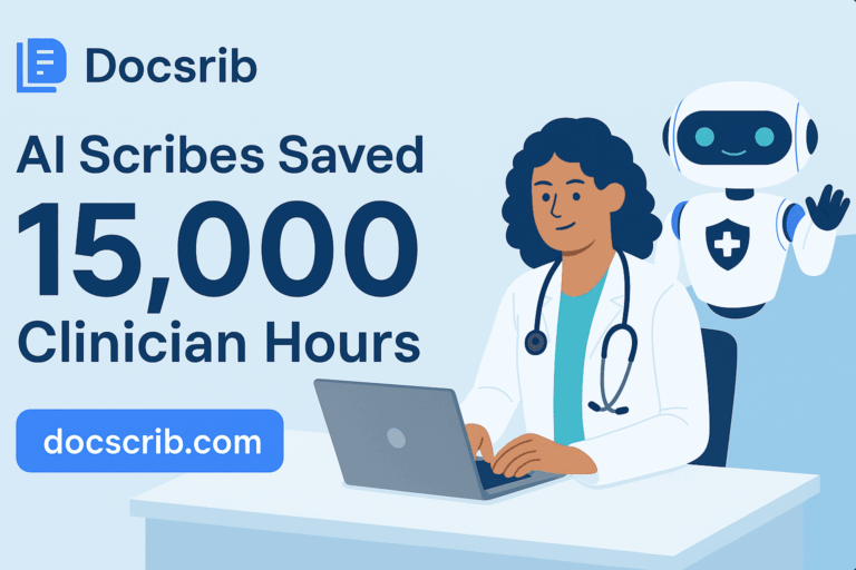AI Scribes Saved 15,000 Clinician Hours