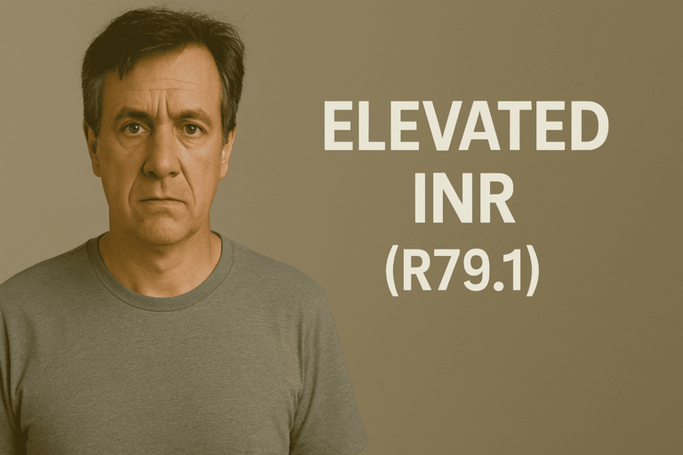 Elevated INR (R79.1)