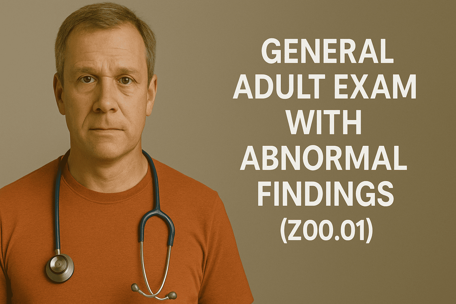 General Adult Exam With Abnormal Findings