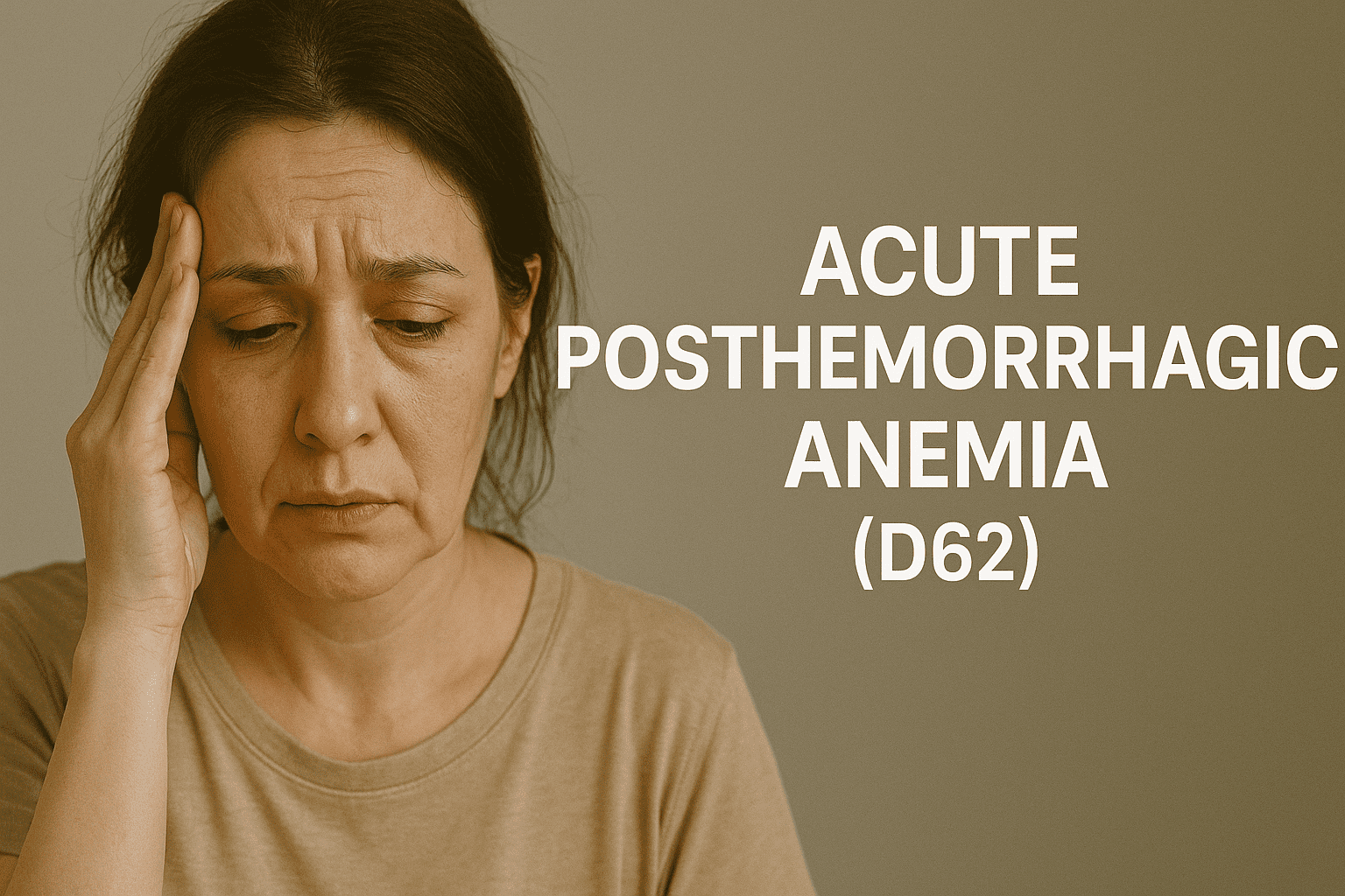 Acute Posthemorrhagic Anemia (D62)