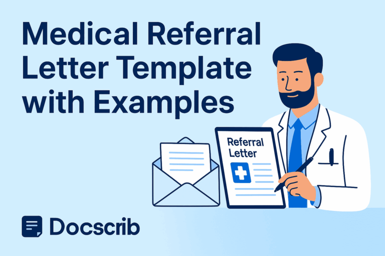 Medical Referral Letter Template with Examples