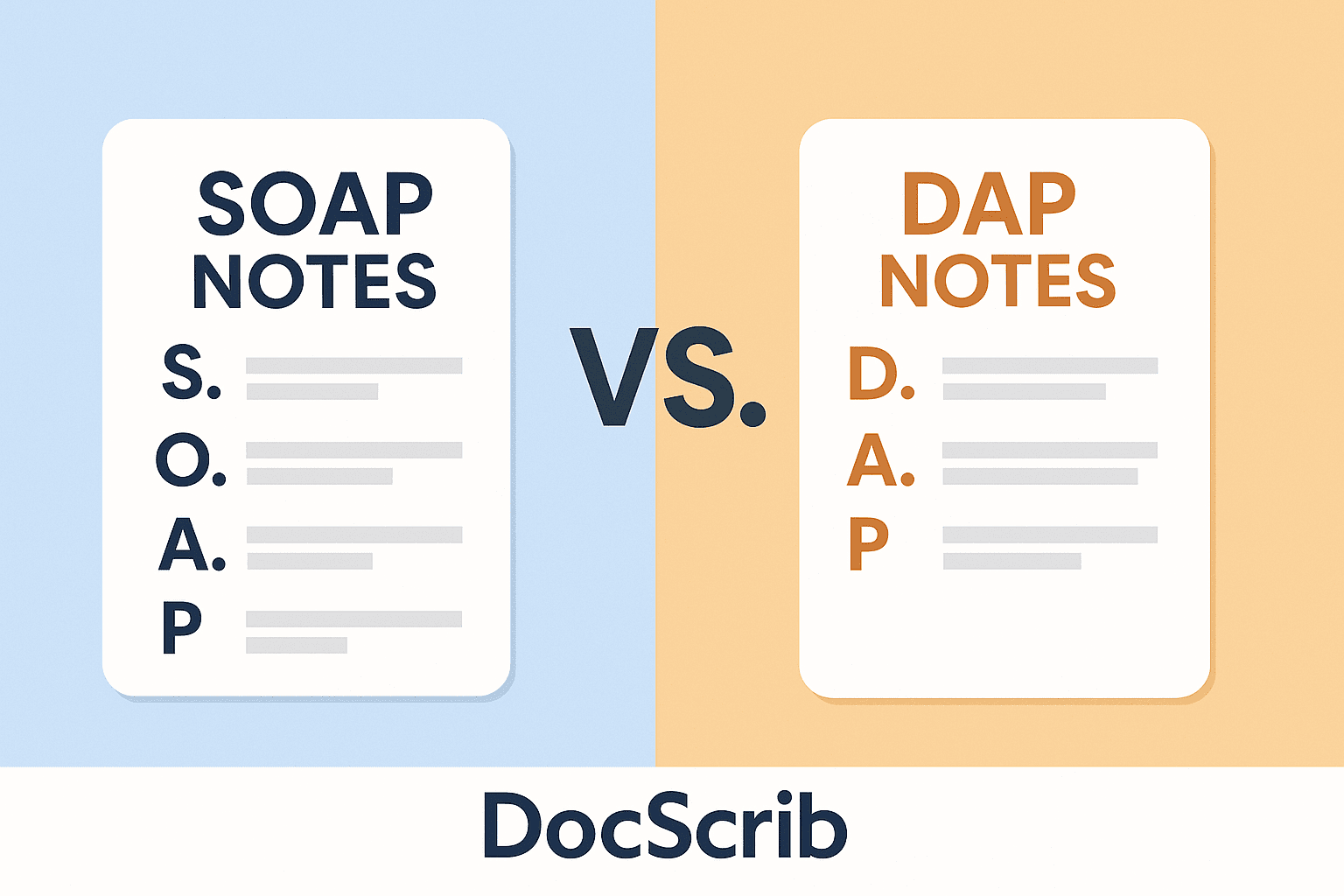 SOAP vs. DAP Notes