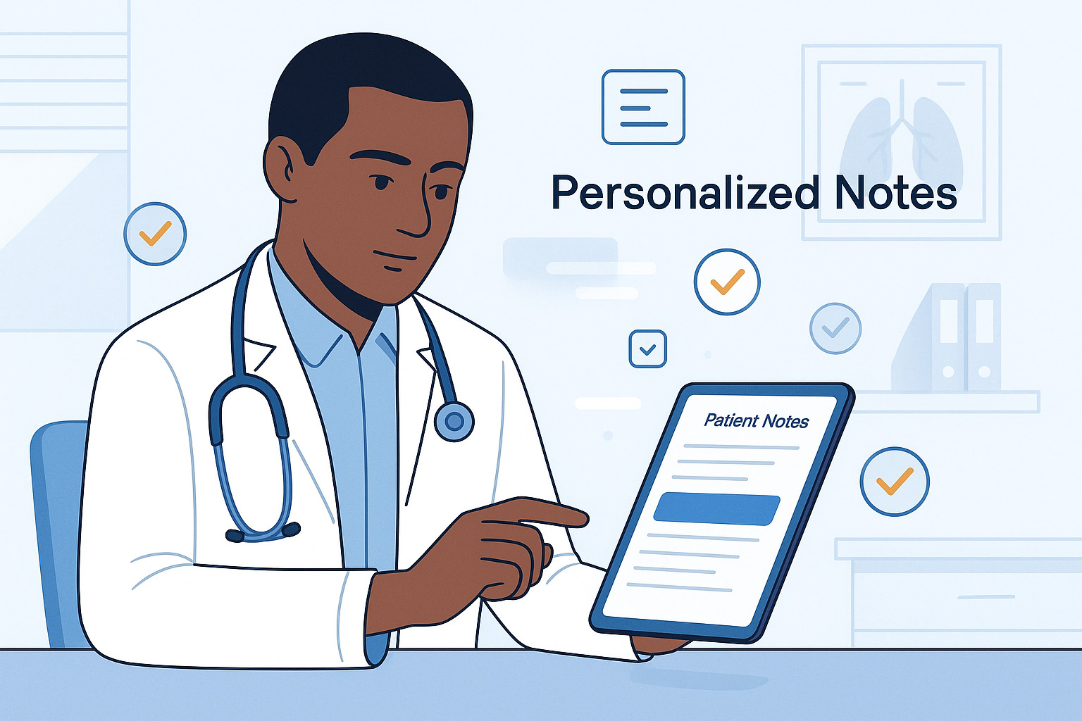 Personalised Notes in Healthcare